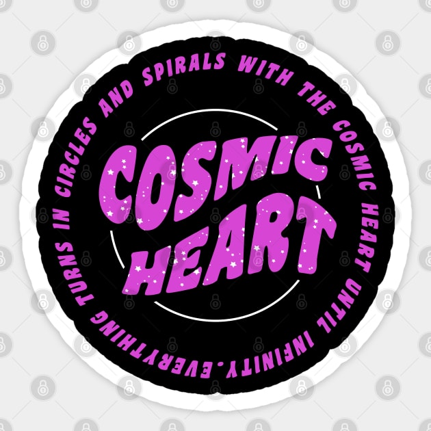Cosmic Heart Sticker by RedCrunch